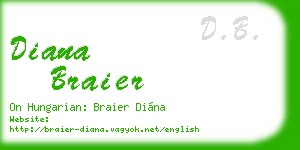 diana braier business card